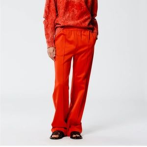 Tibi Active Knit Scottie Jogger - Red / XXS *currently in stores